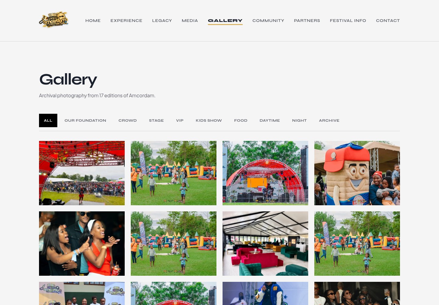 Amcordam Music Festival gallery showing photographs from the event